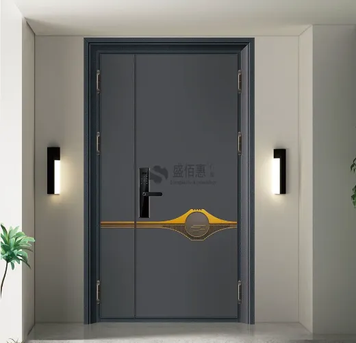 Luxurious stainless steel door